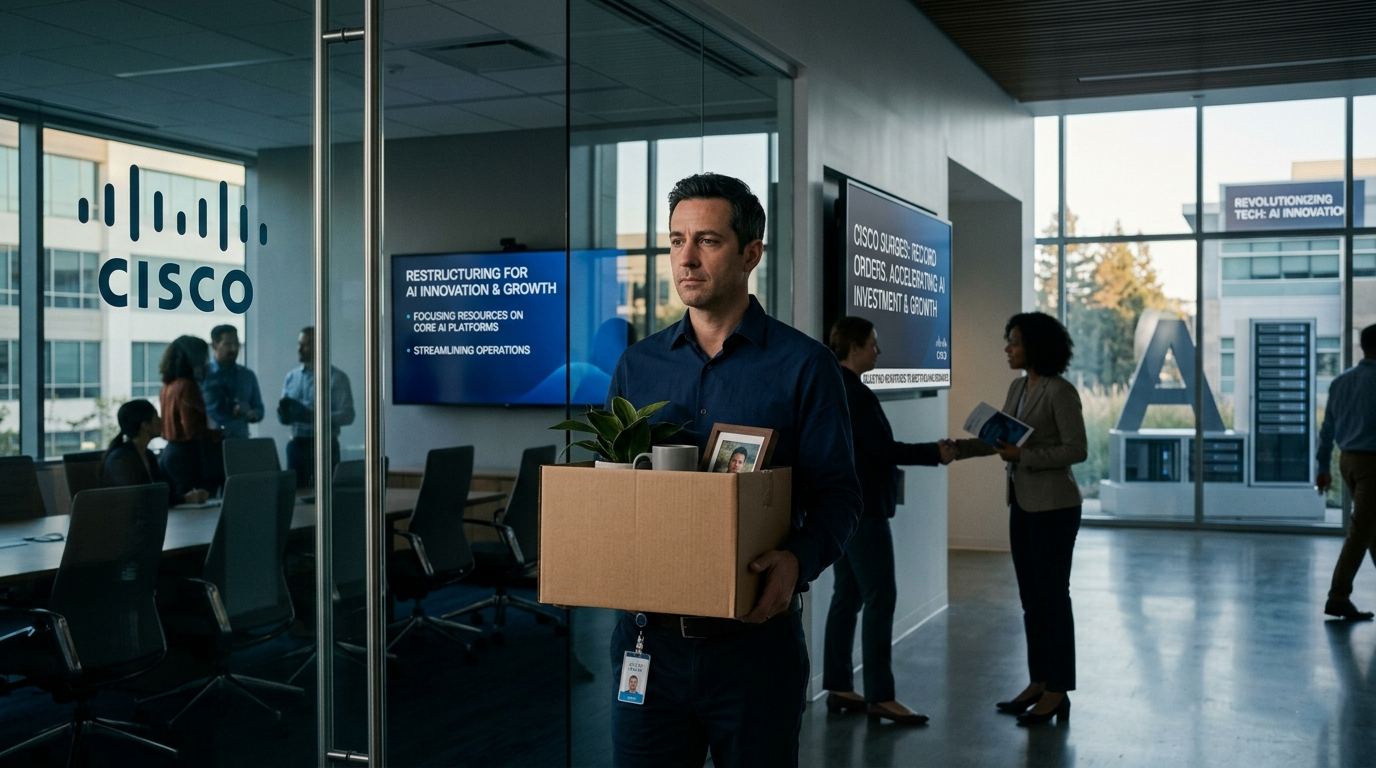Cisco to Cut About 4,000 Jobs in AI-Focused Restructuring as Orders Surge