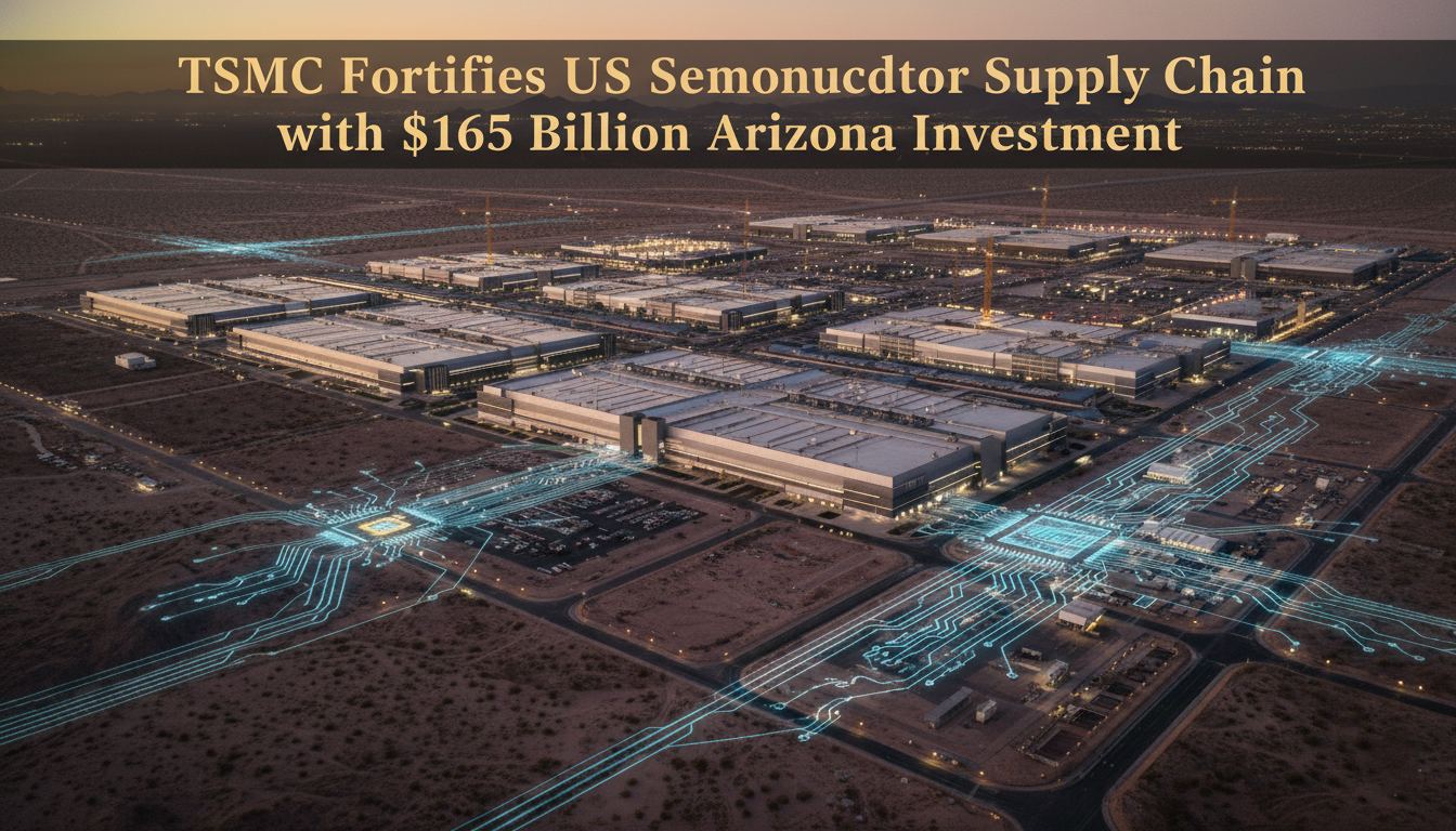TSMC Fortifies US Semiconductor Supply Chain with $165 Billion Arizona Investment
