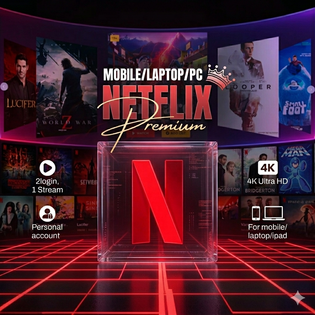 Netflix Subscription (Mobile/PC/Laptop)
