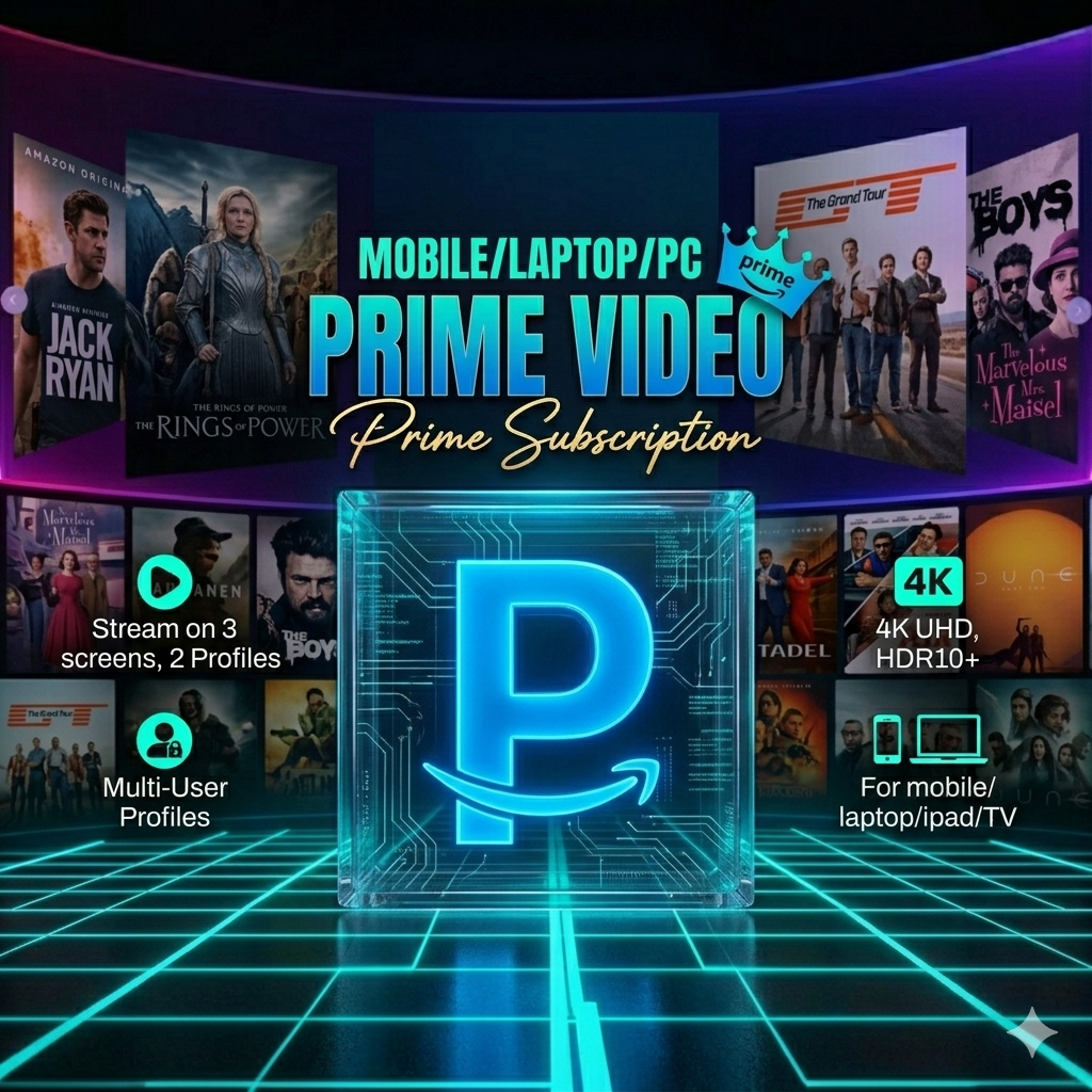 Prime Video Subscription (Mobile/PC/Laptop)